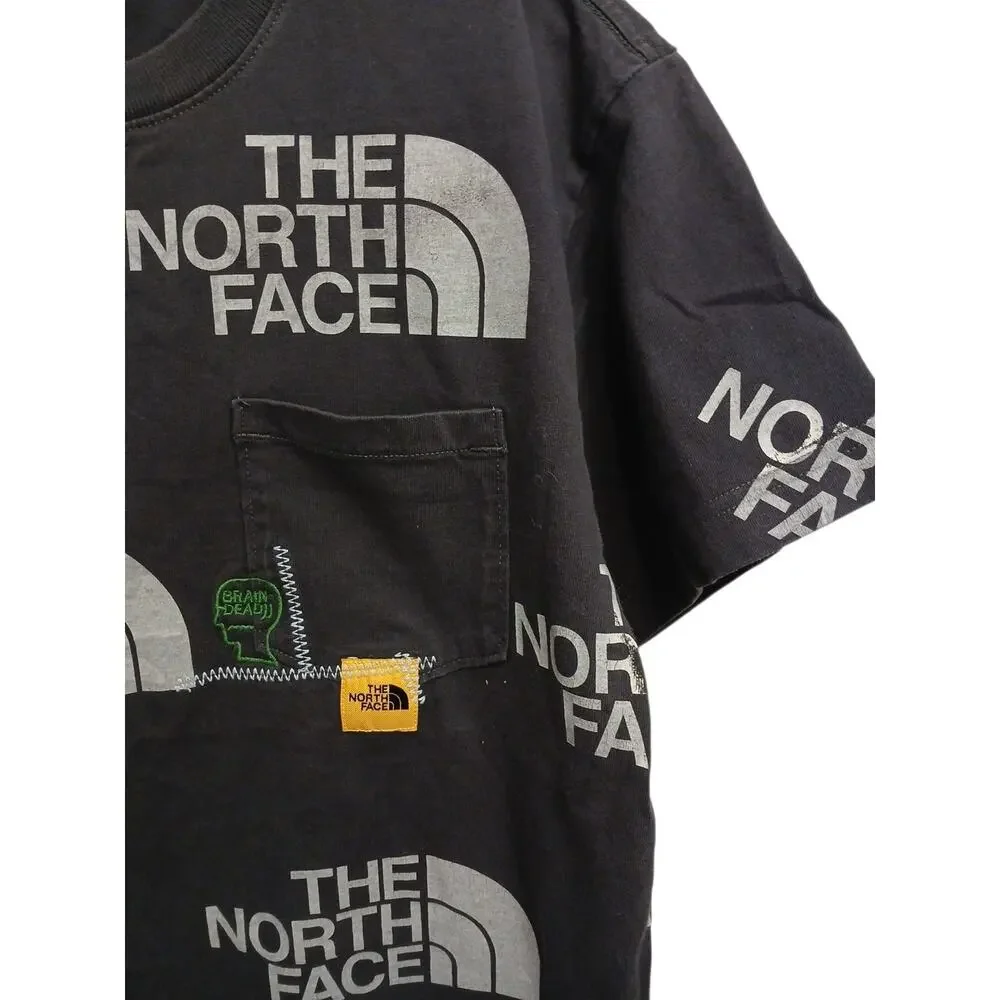 The North Face Brain‎ Dead Collab Collectible T-shirt Sz M Black Skull Embroider